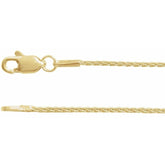 14K Yellow Gold-Filled 1.5 mm Wheat 16" Chain